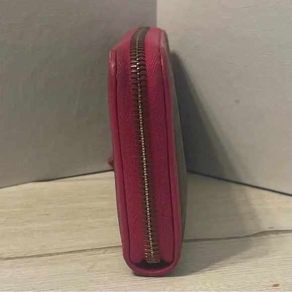 Fendi Zucca Pink Monogram Zip Around Wallet - Picture 2 of 5